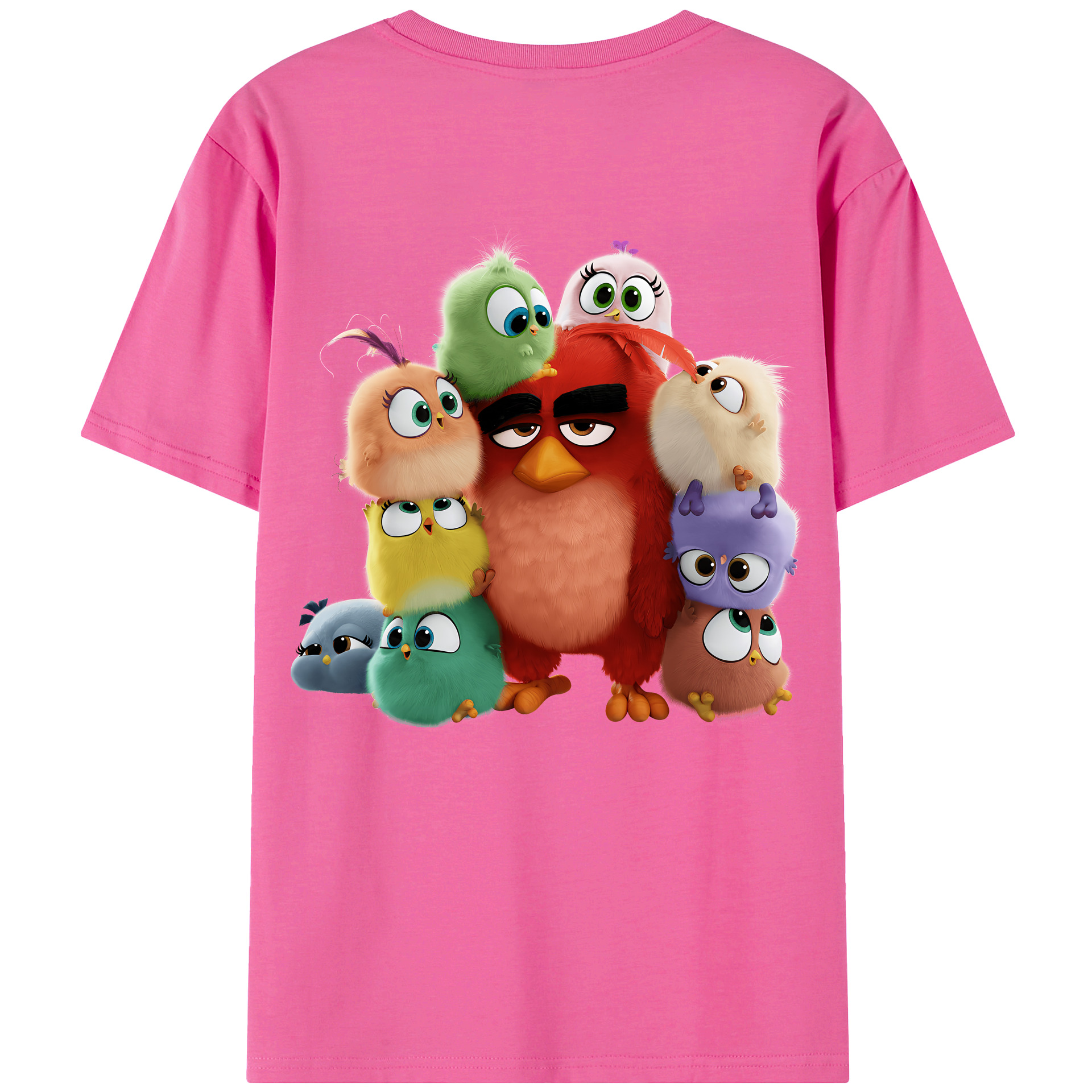 （画像用） Angry Birds アングリーバード レディース半袖Tシャツ(バックプリント)